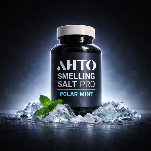 AHTO Smelling Salt PRO Polar Mint | Strong Mint Ammonia Inhalant for Gym & Powerlifting — Long Lasting Cooling Smelling Salts